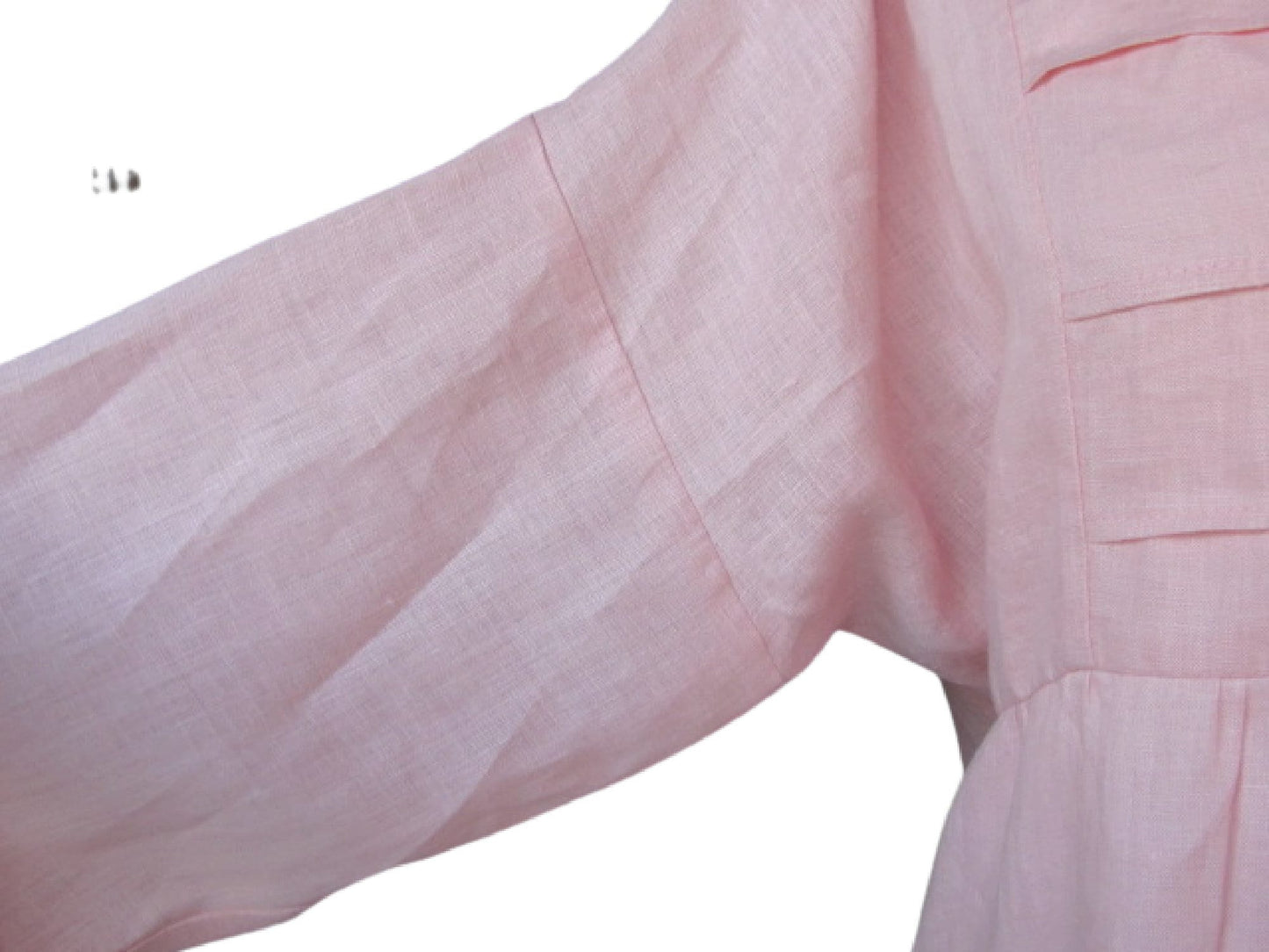 Linen Tunic Top, 3/4 Sleeve, Loose Fit (Fits up to Size 16)