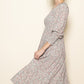 Blossom Floral Smocked Tiered Midi Dress