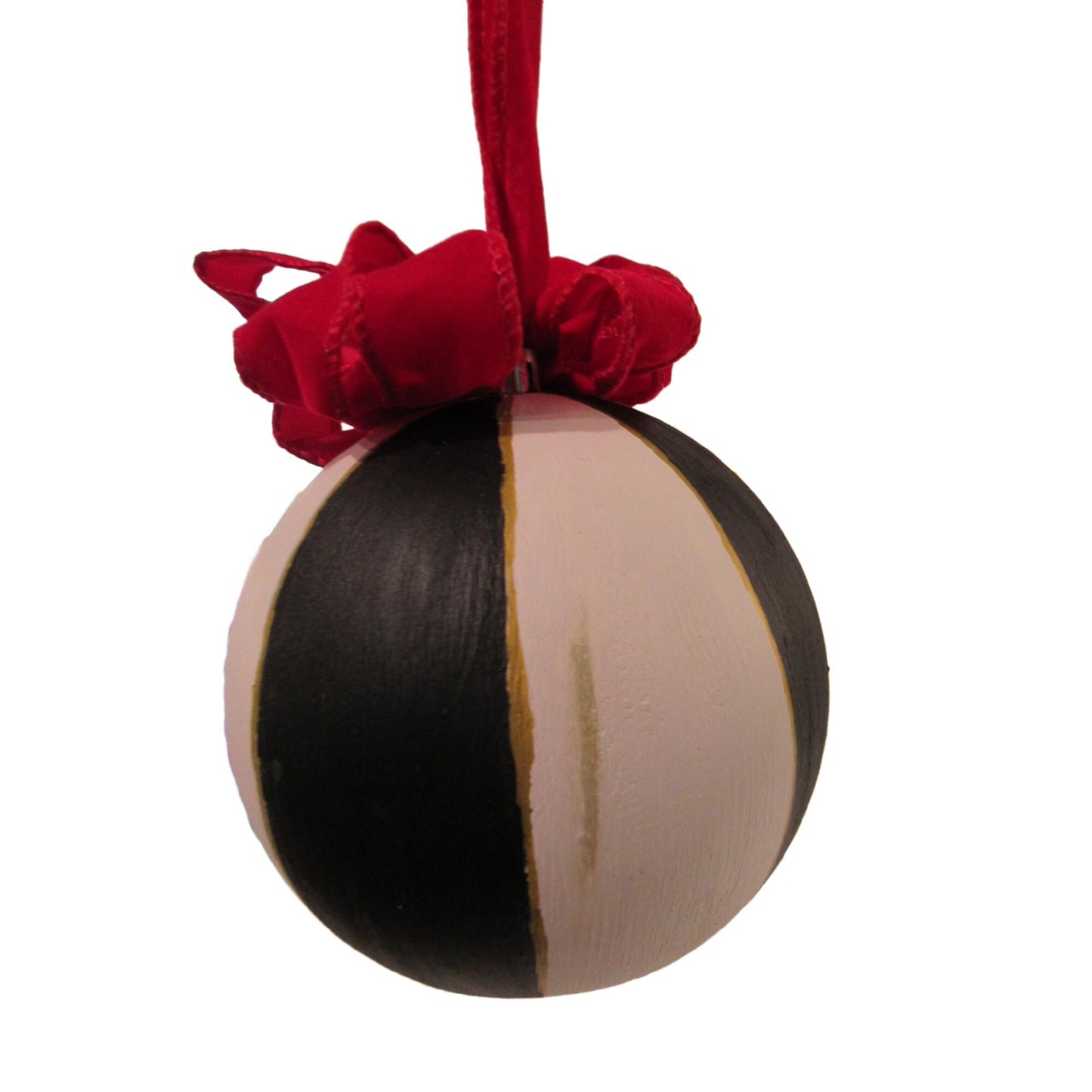 Whimsical handpainted large christmas baubles