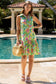 Sunset Chic Collared Summer Dress - Green (Plus Size)