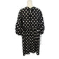 Black and White Polka Dot Cotton Tunic Dress - Penelope