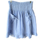 Cotton Shorts, Ruffle Legs, Tie Pockets, One Size, loose fitting