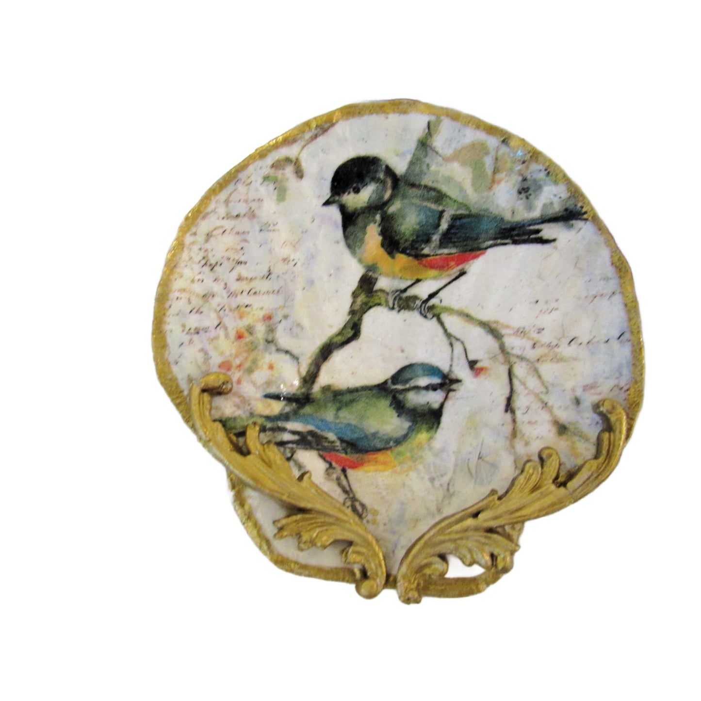 Hand-Crafted Songbird Shell Trinket Dish - Vintage Inspired Jewelry Holder