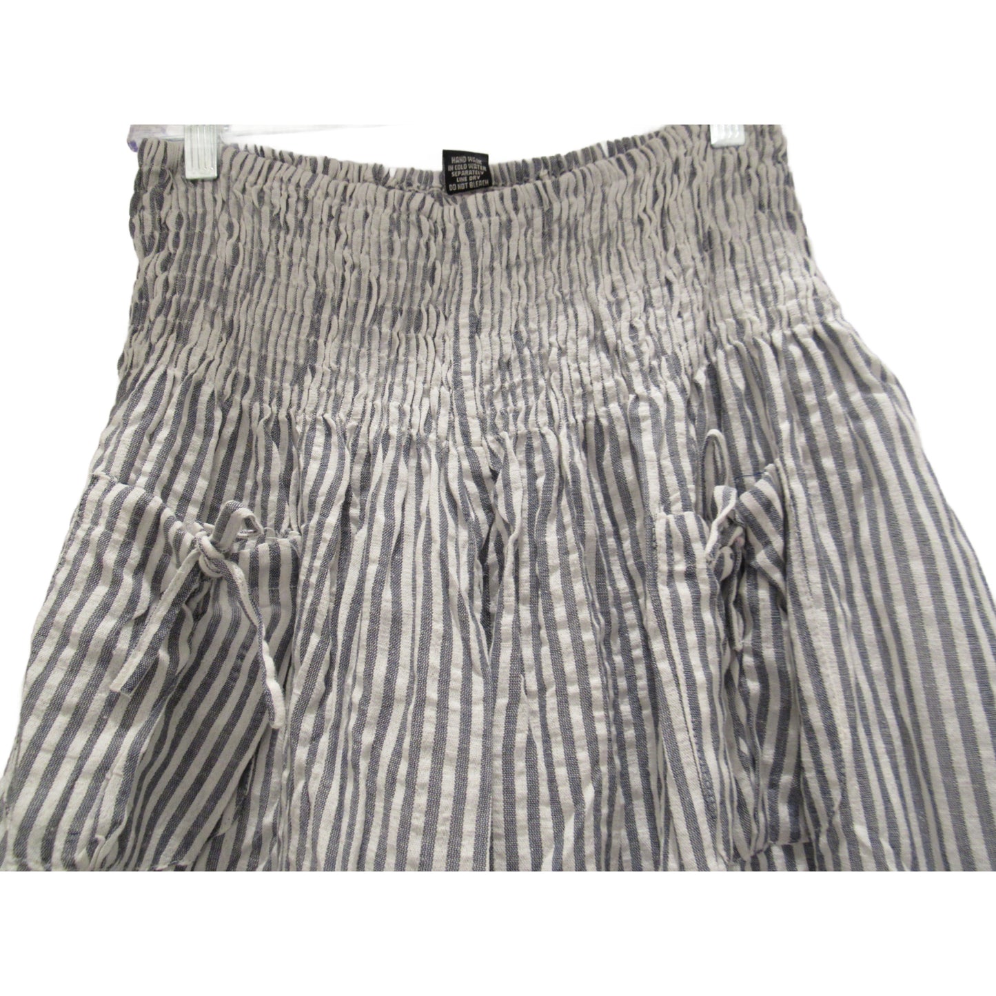 Cotton Shorts with Ruffle Legs - One Size Elastic Waist