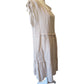 Ladies Sleeveless Italian Linen Tiered Dress