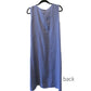 Italian Linen Sleeveless Midi Dress with Side Tie | One Size
