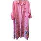 Italian Linen Floral Duster Dress