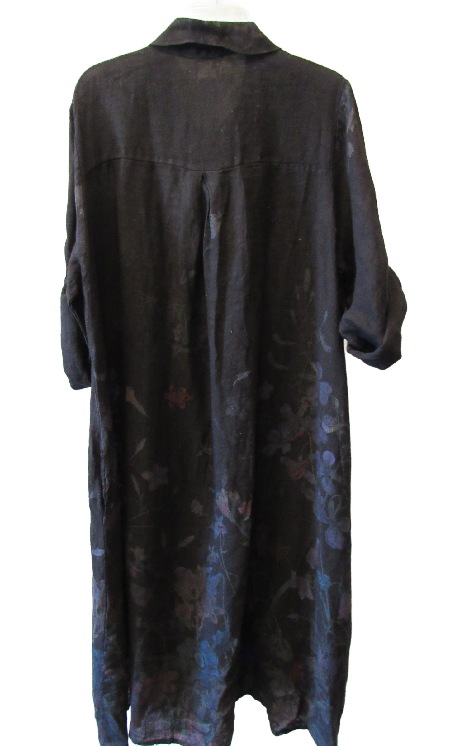 Italian Linen Floral Duster Dress