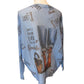 Loowie Sparkle Graphic Knit Sweater - Blue - One Size
