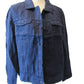 Lulu-B Navy Linen Frayed-Edge Button-Front Jacket
