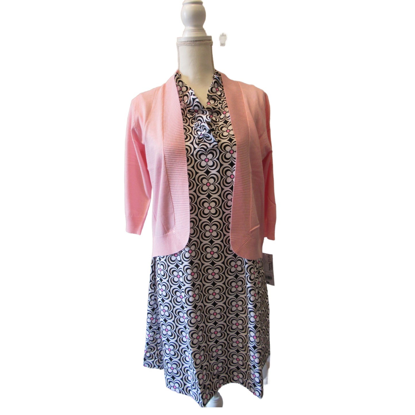 Lulu-B Pink Open-Front Cardigan Shrug