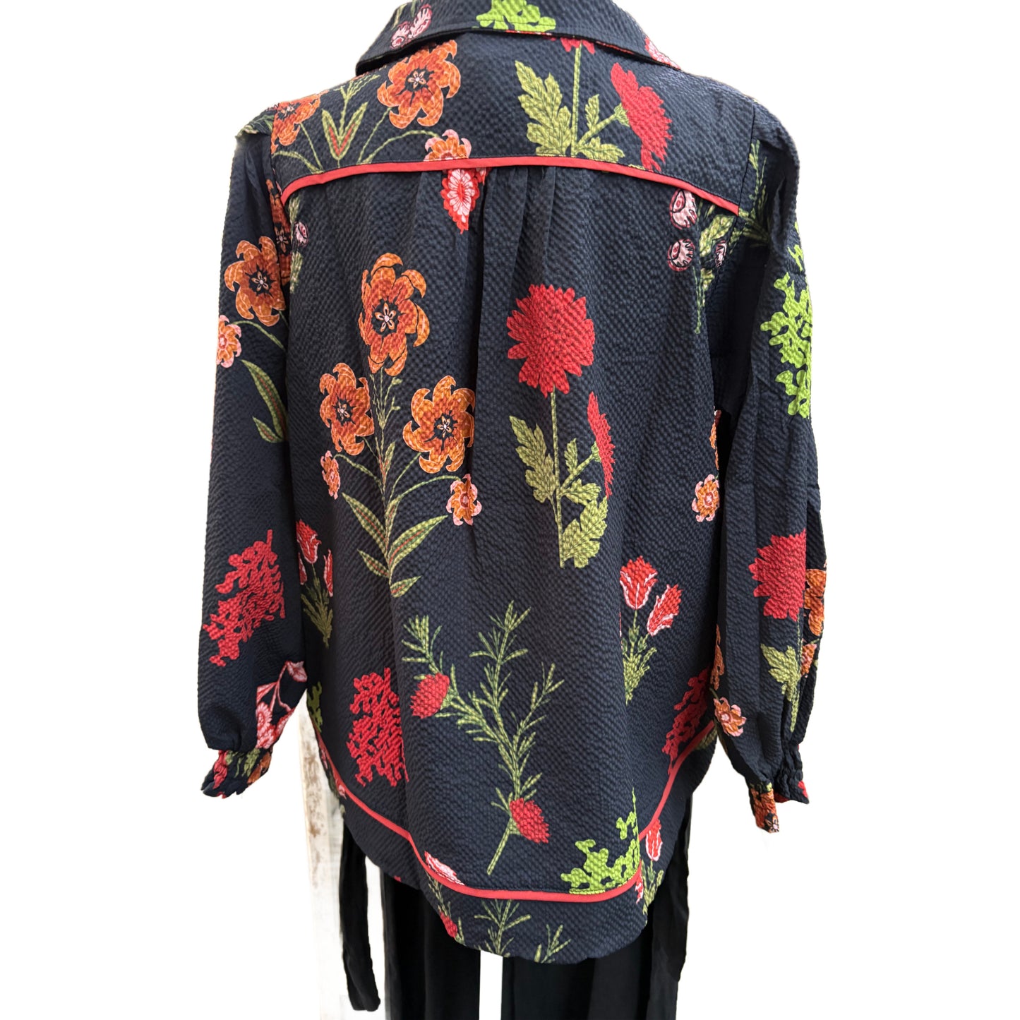 3/4 quarter sleeve floral print top