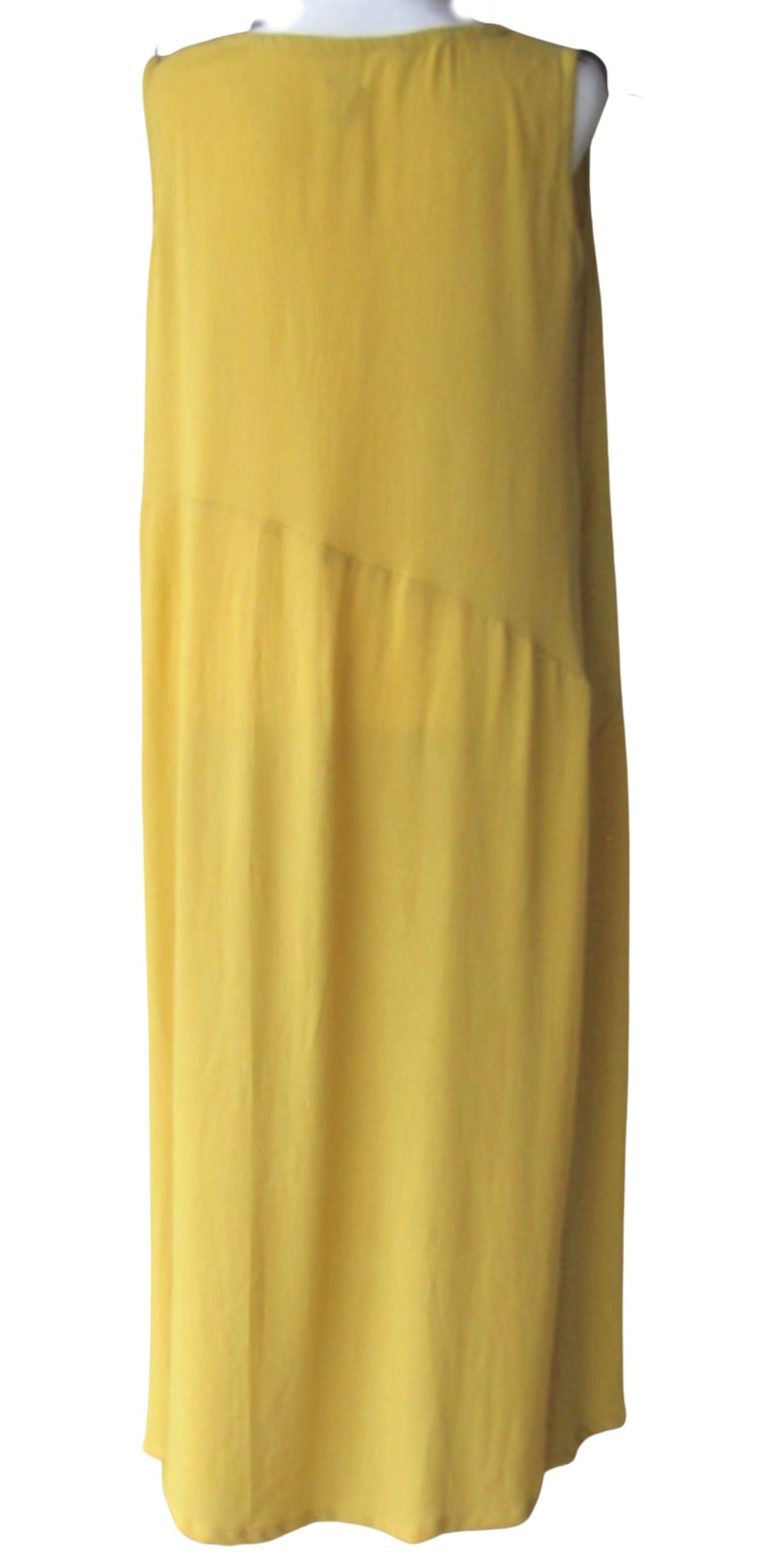 Sleeveless Maxi Dress - Rayon Blend A-Line Empire Waist