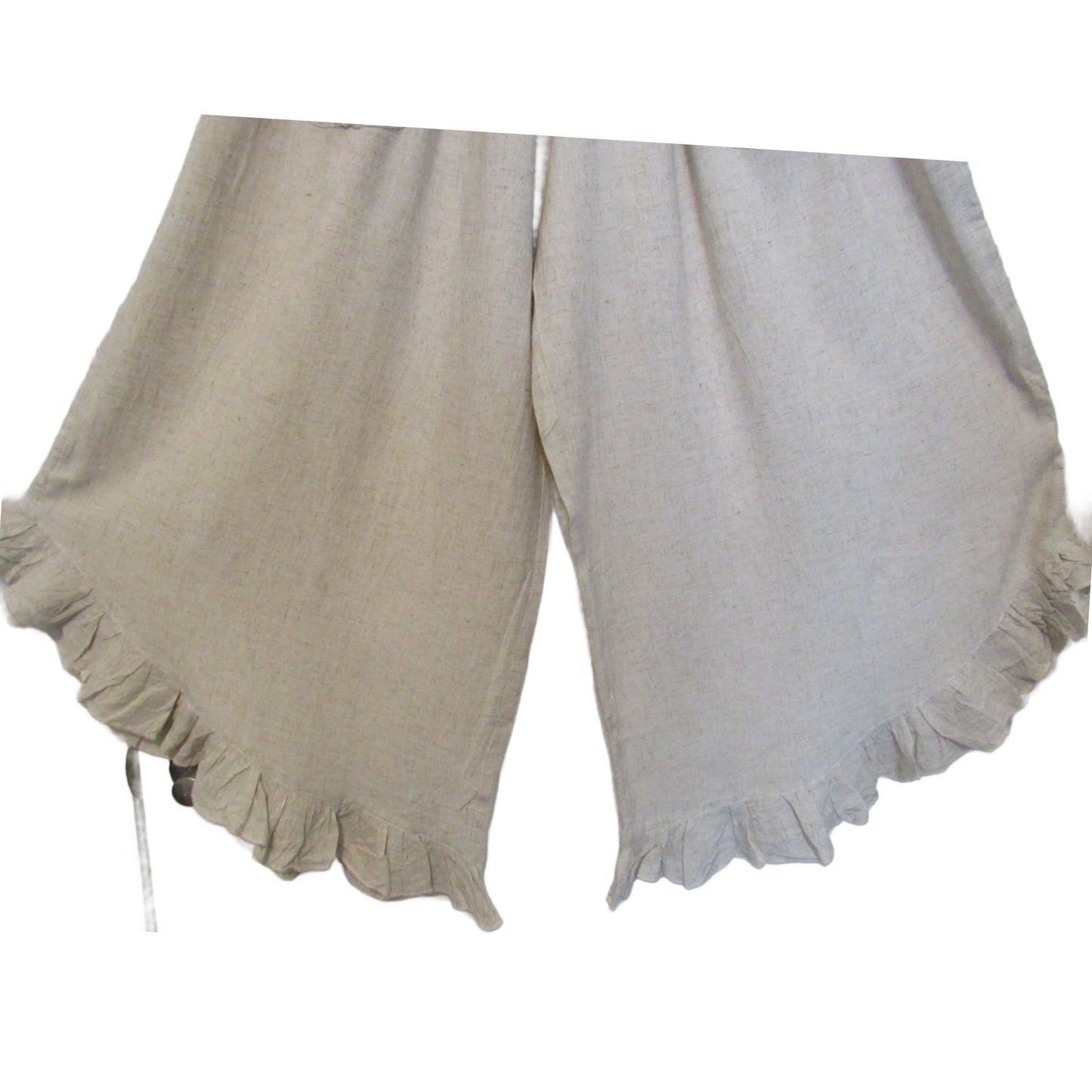 Wide Leg Linen Pants: Bohemian Style with Pockets