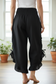 Cotton Wide Leg Bloomer Pants - Solid Colors with Elastic Waist & Tie Pockets
