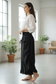 Cotton Wide Leg Bloomer Pants - Solid Colors with Elastic Waist & Tie Pockets