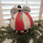 Whimsical handpainted large christmas baubles