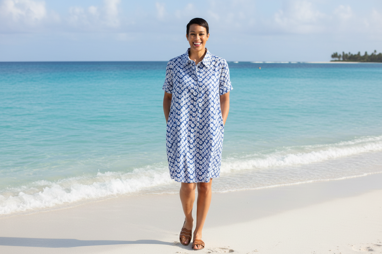 Katie Dress in Sand Dollar