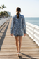 Lulu-B Coastal Seashell Print Full-Zip Jacket | UPF 50+