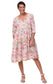 Hayley Tiered Dress in Paradise print