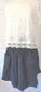 Cotton Shorts, Ruffle Legs, Tie Pockets, One Size, loose fitting