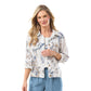 Botanical Print Linen Jacket