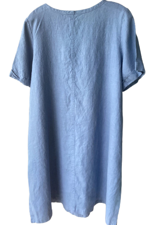 Handmade Linen Kaftan Tunic Dress: Small-Medium, Side Slits