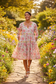 Hayley Tiered Dress in Paradise print