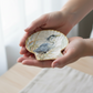 Hand-Crafted Blue Heron Shell Trinket Dish - Coastal Decor Jewelry Holder