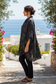 Flared Floral Print Linen Blouse #26513 | La Maison Des Fibres Naturelles