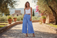 Cotton Wide Leg Bloomer Pants - Solid Colors with Elastic Waist & Tie Pockets