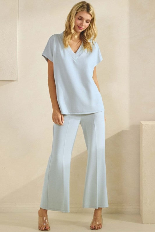 Short Sleeve V-neck top