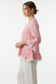 Pink Linen Ruffle Top with Venise Lace - Rosie