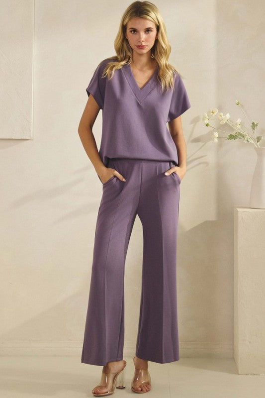 Short Sleeve V-neck top