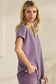 Yelete Relaxed Fit V-Neck Draped Top
