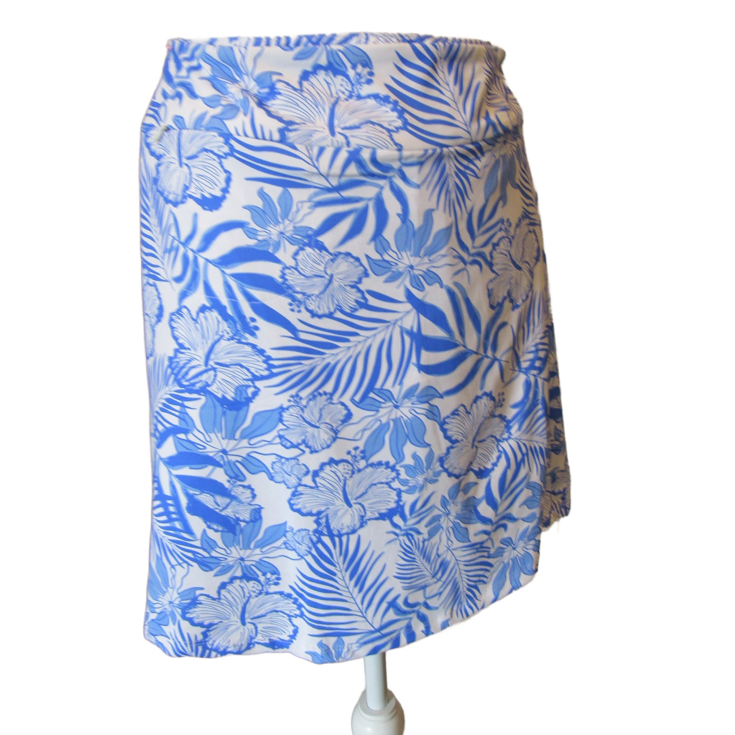 Tropical Palm Print Skort with Pockets - UPF 50+ Sun Protection