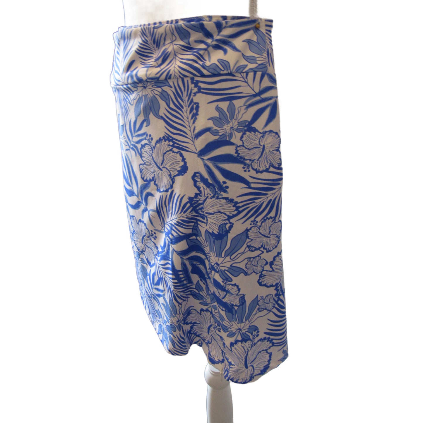 Tropical Palm Print Skort with Pockets - UPF 50+ Sun Protection