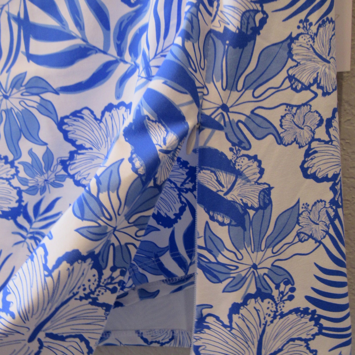 Tropical Palm Print Skort with Pockets - UPF 50+ Sun Protection