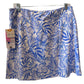 Tropical Palm Print Skort with Pockets - UPF 50+ Sun Protection
